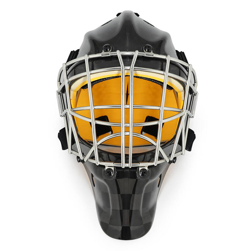 Prosty kask bramkarski do hokeja barowego